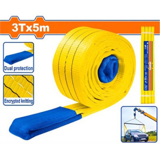 3Ton حزام رفع وقطر اصفر - Pcs - Load: 3T