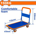 150 Kgs   عرباية بلاطة اربع دواليب - Pcs - Capacity :150kgs