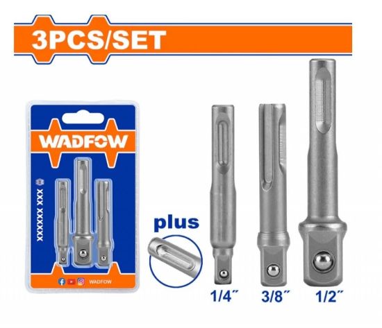 3Pcs 1/4" Hex 150mm (1/4",3/8",1/2") طقم وصلة طربوش - Box (25 pcs) - 3pcs/set