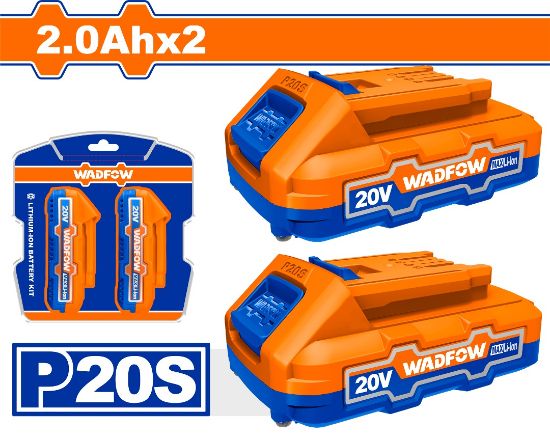 2Pcs 20V 2.0Ah طقم بطاريات ليثيوم - Pcs - Voltage: 20V