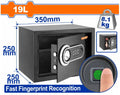 19L 8kg (25x35x25)cm  خزنة ديجتال - Pcs - With fast fingerprint recognition