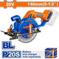 20V 140 mm BL منشار صدر على البطارية - Pcs - Voltage:20V