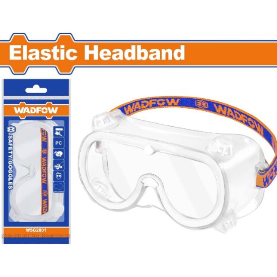 عوينات حماية كوتشوك مسكر شفاف - Box (20 pcs) - Supple and lightweight PVC frame as well unique air outlet valve design.