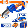 20V 5" 1 Batt 1.5Ah+Char  منشار حطب صغير - Pcs - Voltage: 20V