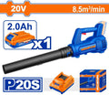 20V 1Batt 2Ah+Char بلور حدائق كبير نفخ بطارية - Pcs - Voltage: 20V