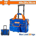 19" 48x28x36cm 20kg شنطة عدة قماش بدواليب مسكة تلسكوبيك - Pcs - Size: 19"