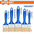 8 Pcs  Bristle  طقم فراشي دهان زيتي مسكة بلاستك - Box (6 pcs) - 8pcs paint brush set