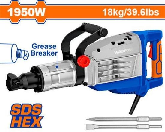 1950W 18Kgs  SDS HEX كومبرسور تكسير - Pcs - Voltage:220-240V~50/60Hz