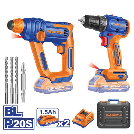 20V 1.5Ah 16mm SDS مجموعة مقدح بطارية +مقدح - Pcs - Voltage: 20V