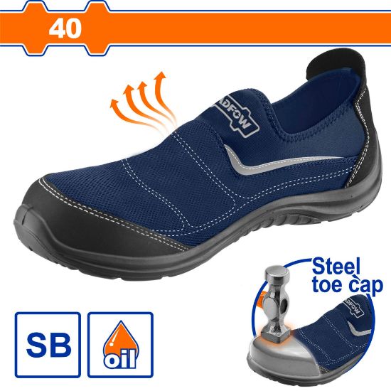 40  حذاء أمان مع حماية معدنية للاصابع بدون رباط - Pcs - Foot protection