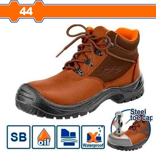 44 بوط عمال مع حماية للاصابع بني - Pcs - Foot protection