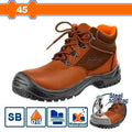 45 بوط عمال مع حماية للاصابع بني - Pcs - Foot protection