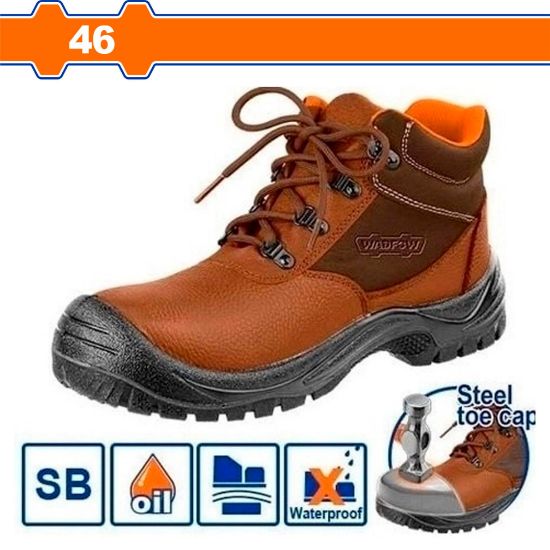46 بوط عمال مع حماية للاصابع بني - Pcs - Foot protection