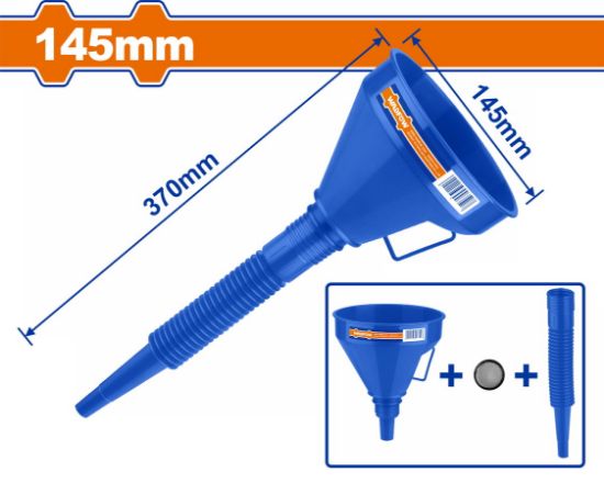145mm قمع بلاستك راس فلكسيبل - Pcs - 2-in-1 Long plastic flexible funnel with handle