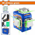12Line 0~30m 3D ليزر شقلة 12 خط اخضر - Pcs - Green laser beams
