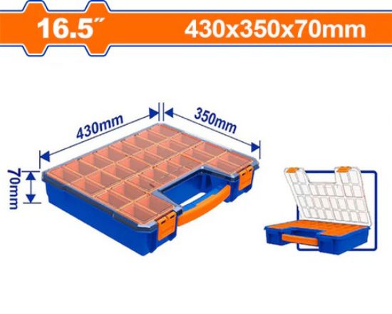 علبة براغي +غطاء شفاف "16.5 - Pcs - Plastic Organizer