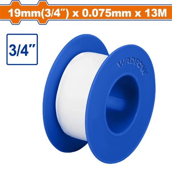 19mm(3.4")x0.075mmx13m تفلون - Box (250 pcs) - PTFE thread seal tape