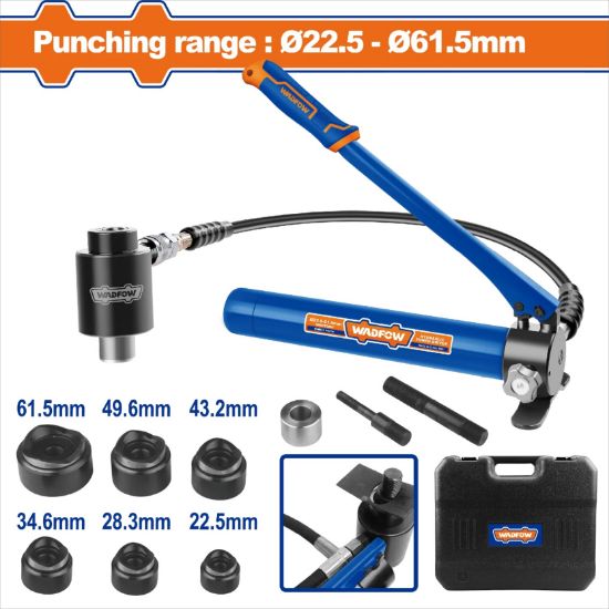 φ22.5-61.5mm for 3.5mm 100KN مكبس تخريق تابلو كهرباء هيدروليك - Pcs - Punching range:φ22.5-61.5mm for 3.5mm mild steel