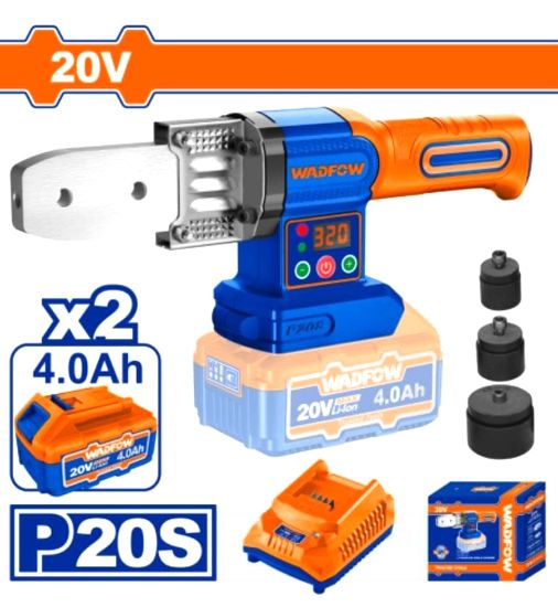 20V 2Batt 4Ah+Char  (20-25-32)mm  بطارية PPR مكنة تلحيم قساطل - Pcs - Voltage: 20V