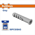 50 pcs 8x40mm  علبة اسافين رمادي بشفة - Box (20 pcs) - Size: 8x40mm