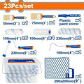 23 Pcs  طقم فراشي ورول دهان مع سطل واكسسوار - Pcs - Include: