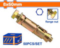 8x60 mm  رولبوت كامل مع برغي ورندال    - Pcs - Size: M8x60mm