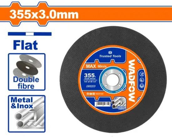 (355x3x 25.4) mm ديسك قص حديد - CTN (25 pcs) - 355mm(14")X3mm(1/8")X25.4mm(1")