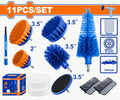 11 Pcs طقم فراشي للتنظيف وتلميع السيارات - Pcs - 11 Pcs/set