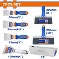 7Pcs طقم مشاحيف مع صنية للمعجون - Pcs - Include: