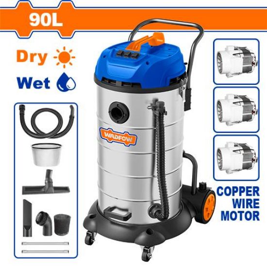 90L 3 X 1200 W  مكنسة برميل كهربائية - Pcs - Voltage: 220V-240V~50/60Hz