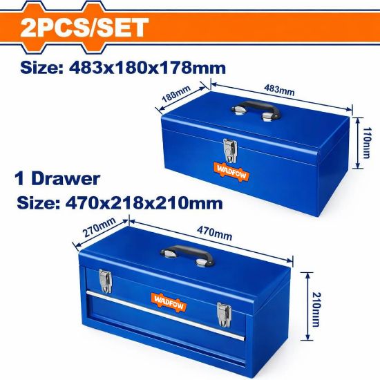 2Pcs طقم شنط عدة حديد - Pcs - 2 Pcs tool box set