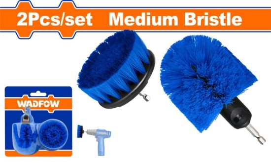 2Pcs medium bristle طقم فراشي مقدح نايلون - Box (4 pcs) -