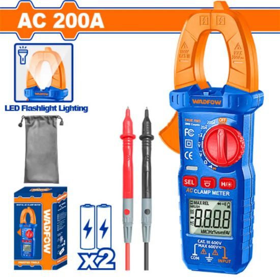 AC 200 A  2000 Counts كلامبميتر  - Pcs - Display : TRUR RMS 2000 counts