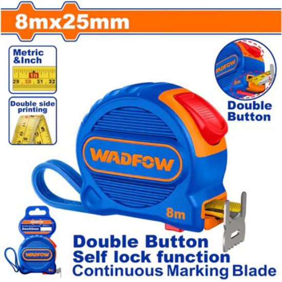 8x25mm   متر مرقم من الميلتين ملبس كوتشوك - Box (12 pcs) - Length & width:8mx25mm