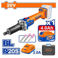 20V 1Batt 4Ah + Char + Box 6mm  صاروخ جلخ وحفر صناعي - Pcs - Brushless Motor