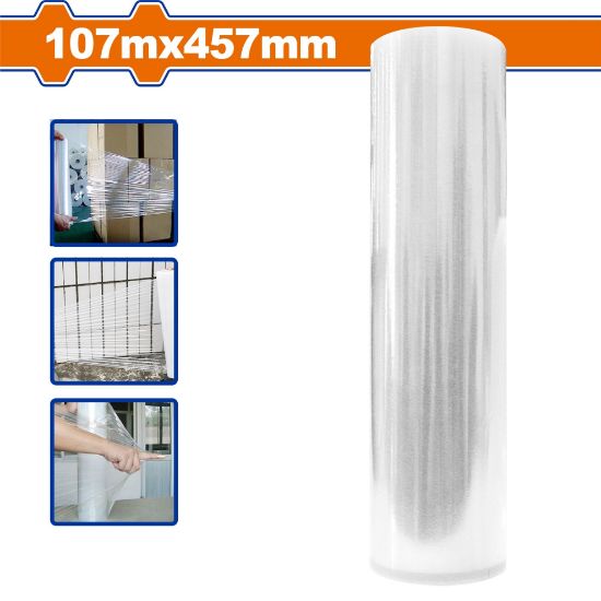 107 m x 475 mm  نايلون كلينك فيلم  - CTN (6 pcs) - Size:107m*457mm