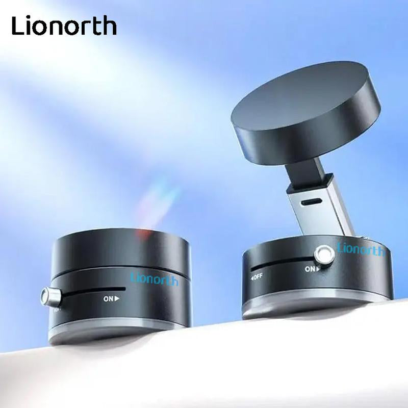 Lionorth Magnetic Phone Holder Stand, Adjustable & Foldable, Strong Suction Cup, Vacuum Adsorption, Portable Multifunctional Mobile Phone Stand for Car & Multi-Scene Use Vacuum Magnetic